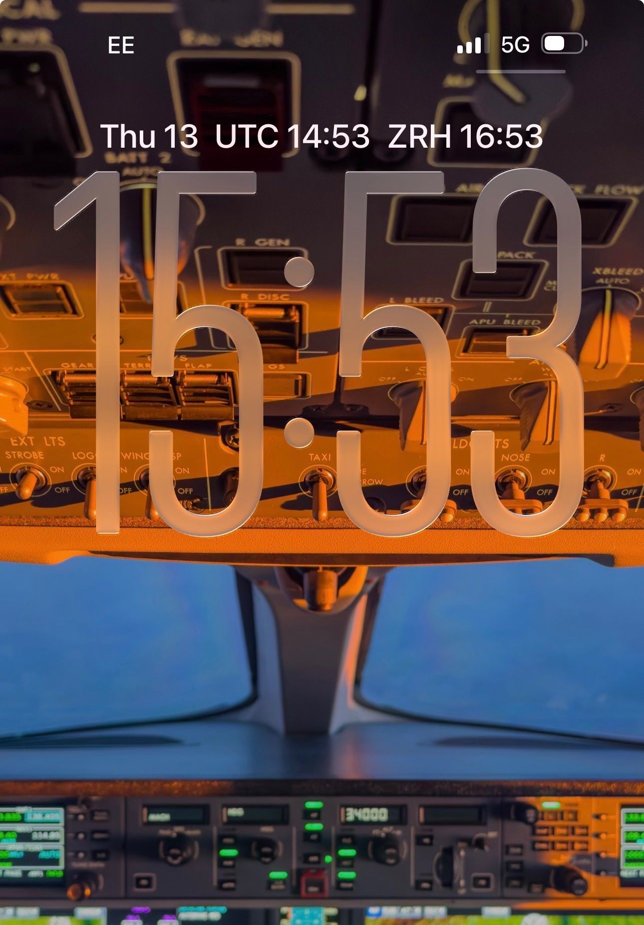 World Clock - UTC & Schweizer Zeit auf dem Sperrbildschirm: Bild 1 von 2